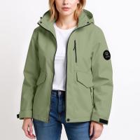 Chaqueta De Senderismo Ligera Para Mujer Color Sólido Manga Larga Suéter Con Capucha Impermeable Y Resistente Al Viento Ropa De Exterior - details 23
