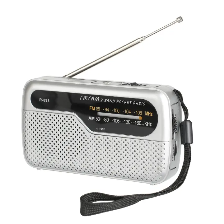 Mini portátil Mini Radio FM Am transistores con excelente señal de bolsillo por Pilas AA (no incluidas) - 1