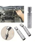 Adaptador De Llave De Encendido De Coche 14mm 16mm Universal Con Eje Flexible Magnético Y Pared Delgada 3/8" Herramienta De Mantenimiento Para Coche - details 4