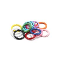 5Pcs/Lote Anillos Metálicos Abrepuertas 21 Colores Clip De Cadena Para Perros Conector De Joyería DIY Hebilla De Llavero Con Resorte - details 5
