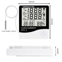 Medidor De Temperatura Y Humedad Digital HTC-1 HTC-2 Con Pantalla LCD Estación Climática Para Interior Y Exterior Higrómetro Y Termómetro - details 16