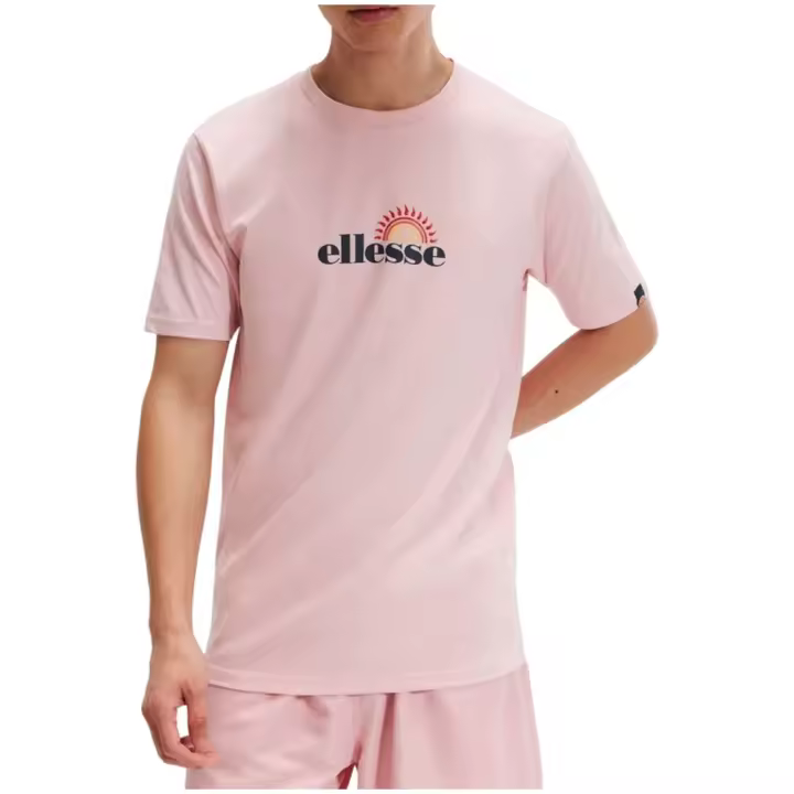 Camiseta de Manga Corta Ellesse Trea para hombre en color rosa - 1