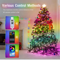 Luces De Fairy LED Inteligentes Control Remoto Bluetooth Impermeables Para Exterior Decoración De Navidad/Fiesta/Cumpleaños - details 0