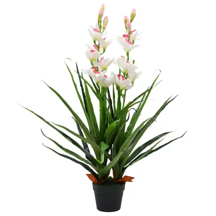 Planta artificial Orquídeas con macetero 100 cm Verde - 1