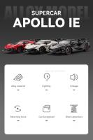 Modelo De Coche De Aleación Apollo IE 1/24 Coche Deportivo Super Para Niños Juguetes De Simulación Diecast Regalo De Navidad Para Chicos - details 1
