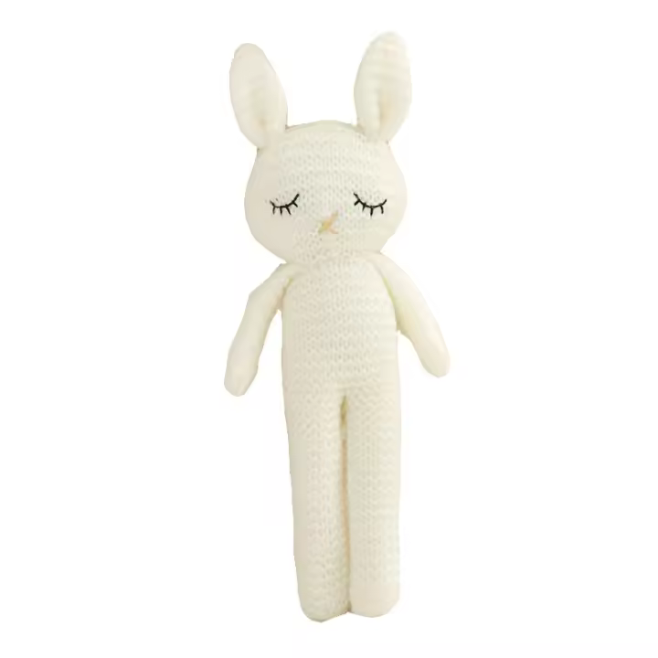 Muñeco De Peluche De Conejo Hecho a Mano Juguetes Para Niños Y Niñas Almohada De Suavecita Para Dormir Regalo De Cumpleaños - 1