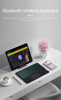 Teclado Bluetooth Sin Frenos HUWEI Para Android iOS Windows Touchpad Retroiluminado Portátil Compatible Con Tablet iPad Laptop Teléfono - details 0