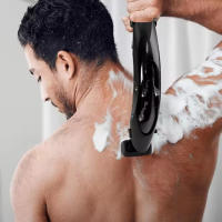 Cepillo De Afeitar Para Hombres De Alta Calidad Con Mango Largo Para Peluquería Del Cuerpo Eliminación De Vello En La Espalda Y Piernas Razor De Seguridad - details 0