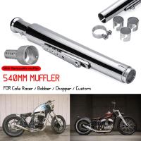 Escape De Moto Retro Vintage Clásico Electroplata Para Cafe Racer Bobber Chopper Custom Material De Acero Inoxidable Universal - details 10