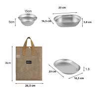 Juego De Comedor Portátil NOBANA Para Camping Con Utensilios Pulidos Fácil De Limpia Accesorios De Cocina Para Exteriores - details 0