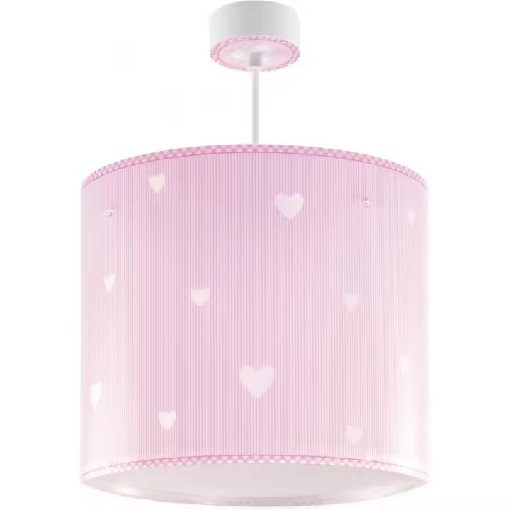 Lámpara de techo infantil Sweet Dreams Corazones rosa - 1