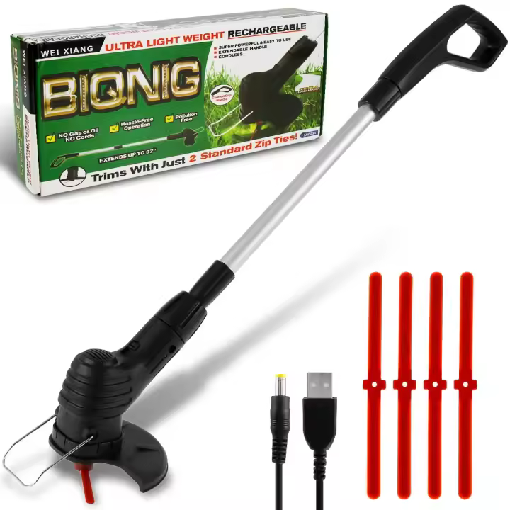 Trimmer De Césped Eléctrico Portátil Recargable Sin Cables Herramienta De Jardinería Para Podar Flores Y Morder Césped Pequeña Máquina De Mano - 1