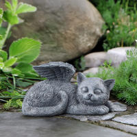 Estatuilla de resina – Lápida conmemorativa para mascotas, figura de ángel para jardín - details 5
