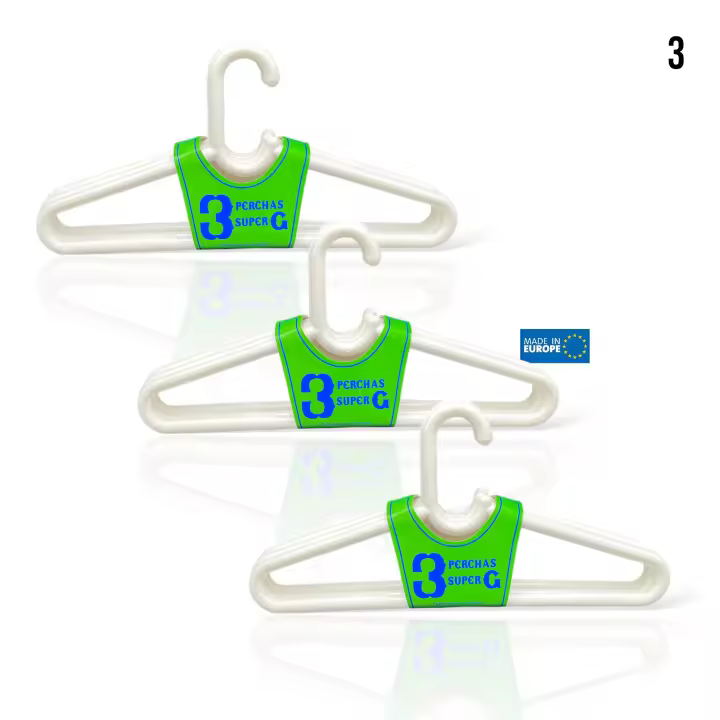 Percha Super Grandes MINOKUA - Resistentes y Robustas - Buena Calidad - 43x21cm - 1
