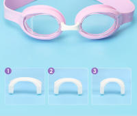 Nuevas gafas de natación para niños con montura en la cabeza, antivaho, ajustables y con bonitos estampados, suministros de agua - details 8