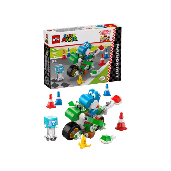 LEGO Super Mario 72031 Mario Kart: Moto Yoshi contiene 133 piezas - edad 7+ años 25L72031 - 1