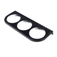 Soporte De Medidor Universal 52MM En Negro Para Coche Ajustable Para Agujeros Doble/Triple/Simple Con Diseño De Plata - details 5