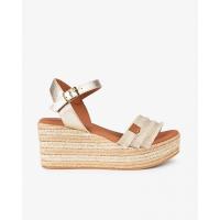 Sandalias plataforma mujer POPA ARAMBOL BEIG SANDALIA CUÑA YUTE FLECOS BEIG 35934 25V - details 0