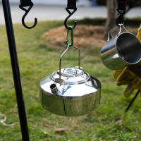 Tetera De Acero Inoxidable Para Exteriores Con Mango Cerrado Portátil Para Camping Y Picnics Cocina Al Aire Libre 1L Accesorio De Cocina - details 8