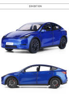 Modelo De Coche Tesla Model Y Model 3 Model S De 1:24 En Aleación Con Sonido Y Luz Juguete Coleccionable Para Niños Regalo De Cumpleaños - details 9