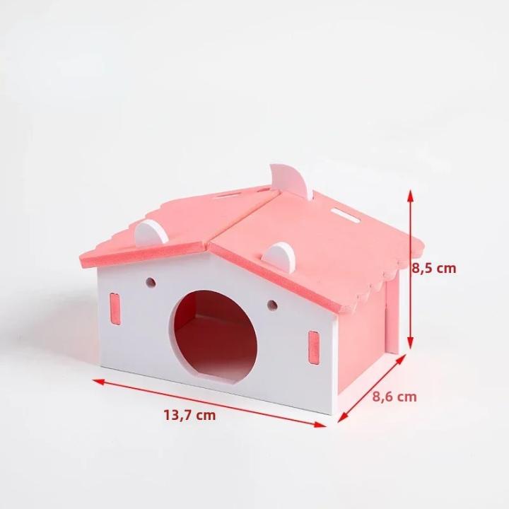 Jaula Para Hamster Cojín Para Rata Casa De Juguete Para Conejo Pequeño Accesorios Para Animales De Compaña Material Plástico