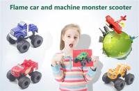 Juguetes De Coche Monstruo Y Máquina Inflamable Russian Crusher Camión De Combate Figura De Vehículos Blaze Regalo De Cumpleaños Para Niños - details 0