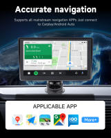 Monitor De Tablero Inalámbrico 7' Con CarPlay Y Android Auto MP5 Multimedia Automotriz WiFi FM Radio Portátil Para Todas Las Marcas De Coches - details 3