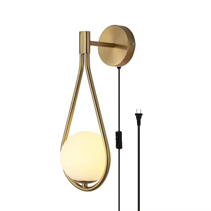 Lámpara De Pared LED G9 Para Dormitorio Con Interruptor De Enchufe Metal Para Pasillo Ajuste De Voltaje AC85-265V Moderna - 1