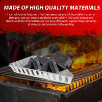 2/4Pcs Porta Carbón Para Barbacoa Accesorio De Jardín Metálico Galvanizado Fácil De Limpia Para Asadores Y Parrillas - details 4