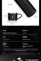 Taza De Acero Inoxidable Con Aislamiento Grande Sellada De Lujo Taza De Agua Portátil Con Tres Cubiertas Set De Regalo - details 15