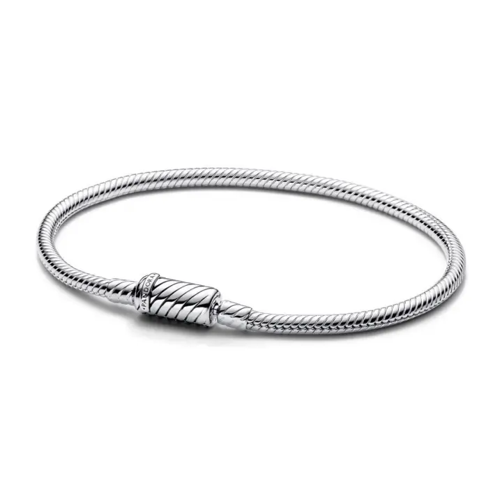590122C00 - Pulsera Pandora Moments en plata de ley Cadena de Serpiente con Cierre Deslizante Magnético 590122C00  Silver PANDORA - 1