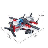 COGO Transformación De Robot a Avión Juguetes De Bloques De Construcción Serie Militar Regalo Para Niños (774 Piezas) - details 35