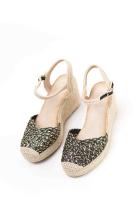 Lyla Wang alpargatas cuñas altas de espartos con plataforma mujer diseño trenzado - details 13