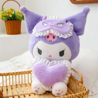 Muñeca De Peluche Sanrio 25Cm Kuromi Cinnamoroll Cross Dressing Hello Kitty My Melody Juguete De Dibujos Animados Regalos De Navidad - details 11