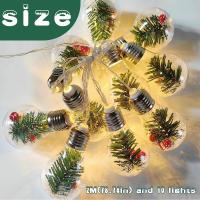 Guirnaldas de luces de Navidad, 2 metros, Cadena de luces con forma de Globo, Cadena de luces de Navidad con Pilas, bomblas de Interior, Luz decorative para dormitorio - details 1