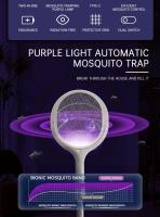 Lampara Repelente De Mosquitos 6 En 1 Multifuncional Con Ajuste De Ángulo Zapador Eléctrico Recargable Por USB Para Eliminar Insectos Y Murciélagos - details 8