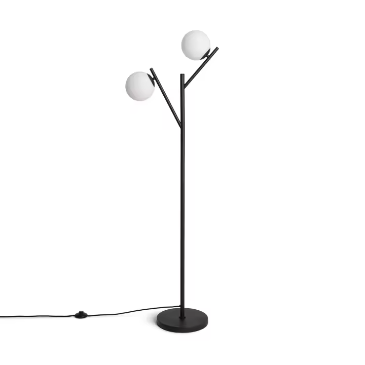 Ledkia Lámpara de Pie Metal y Cristal Balts - Diseño Único y Elegante para un Espacio Personalizado - 1