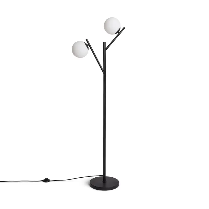 Ledkia Lámpara de Pie Metal y Cristal Balts - Diseño Único y Elegante para un Espacio Personalizado - 1