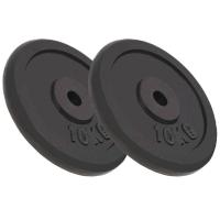 vidaXL Disco de Pesas Hierro Fundido Barras Entrenamiento Levantamiento Peso 1x 20 kg,  2x 10 kg,  4x 5 kg y mas - details 1
