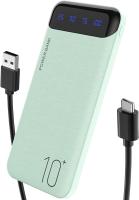 Cargador portátil 10000mAh Delgado USB C Banco de Potencia de entrada y salida con Pantalla LED Batería externa Ligera Compatible para iPhone 14/13/12, iPad, Samsung, etc. (verde) - details 0