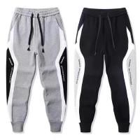 Pantalones Negros Para Hombre Con Cordón Estilo Hip Hop Pantalones De Moda Cómodos Casuales Con Cintura Elástica Deportivos - details 6