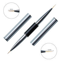 Doble Final De Arte De Uñas Línea De Liner DIY Pincel De Pintura Líquido Y Polvo Acrílico UV GEL Extensión Constructor De Francés Dibujo De Pluma - details 21