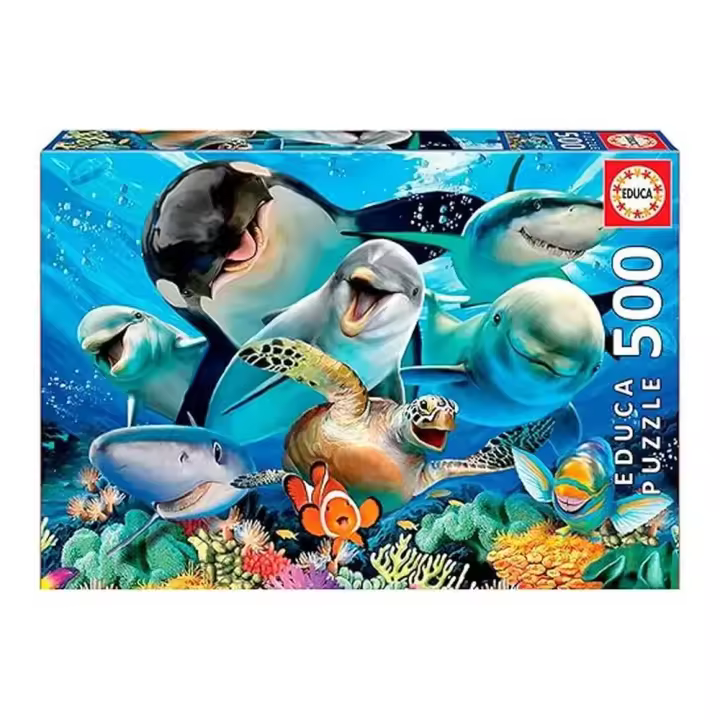 Educa Puzzle Selfies Bajo el Agua 500 Piezas 17647 - 1