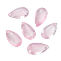10pcs Pendantes De Vidrio Czech 8*14mm Forma De Gota De Agua Hebillas Sueltas Para Manualidades Collar Pulsera Encanto Joyería - details 5