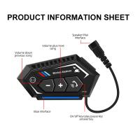 BT22 Auriculares Bluetooth Para Casco De Motocicleta Con Micrófono Suave Y Altavoz Estéreo Handsfree Wireless Para Moto Compatible Con Todos Los Cascos - details 9