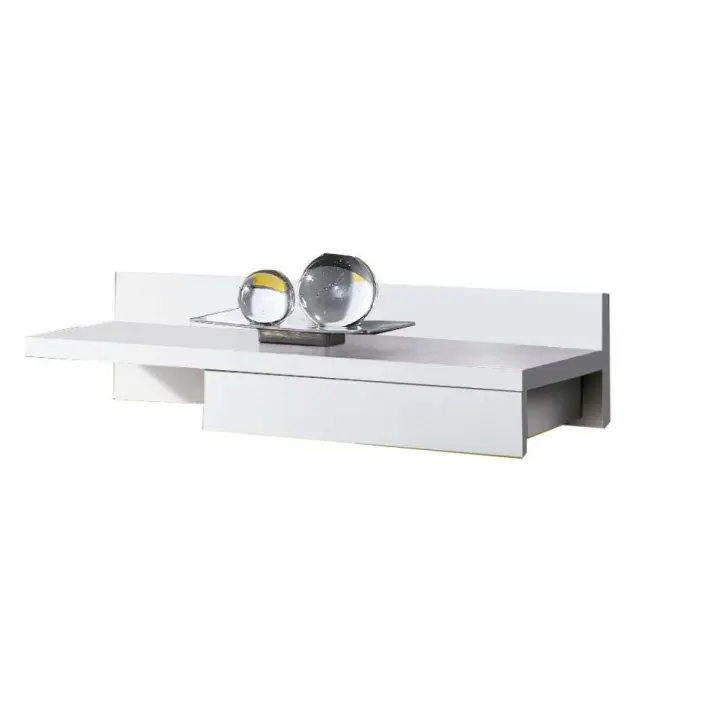 Mueble De Entrada Cajún Recibidor Colgado Color Blanco 70x20x28 cm - 1