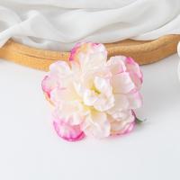 Flores Artificiales De Seda Con Borde Carbonizado Y Peonías Para Decoración De Ropa Boda Cabello Librería Hogar Y Uso Diario Pack De 5/10 - details 0