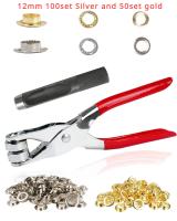 Kit De Herramientas Para Ojales Y Ganchos Metálicos 6/12mm 150/320/400 Piezas Para Manualidades Y Costura De Cuero Ropa Cinturones Sombreros - details 4