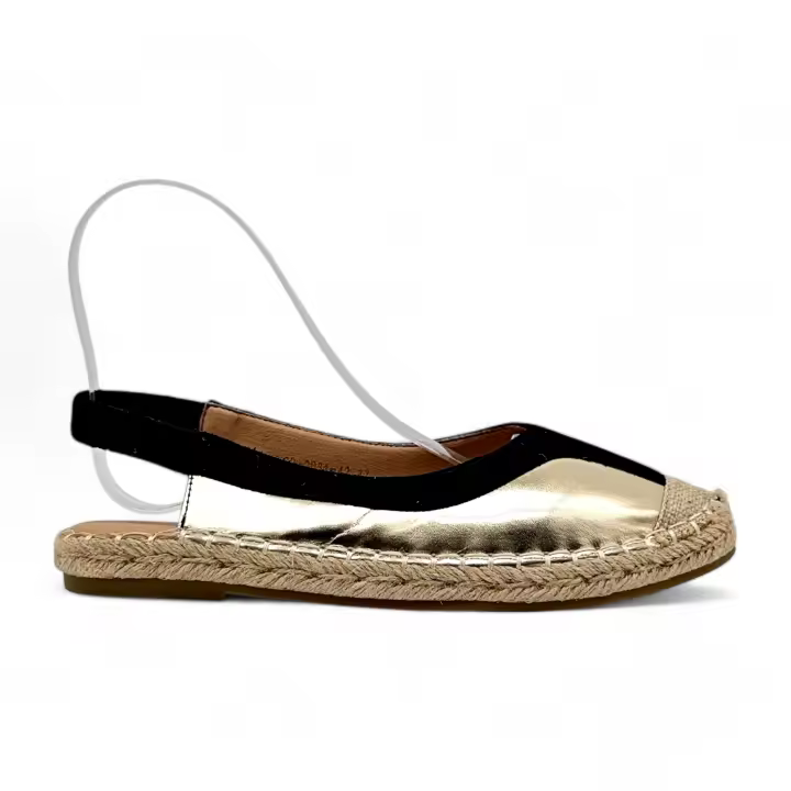 Calzados soraia, espadreña para mujer con plataforma plana de yute comodas para uso casual. - 1