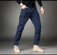 Pantalones Tácticos Caqui Para Hombre Con 4 Bolsillos Y Cintura Elástica Pantalones De Trabajo Militares Para Acampar Y Senderismo - details 15